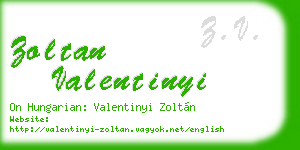 zoltan valentinyi business card