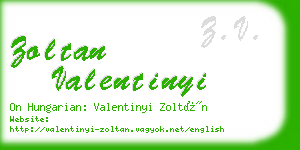 zoltan valentinyi business card